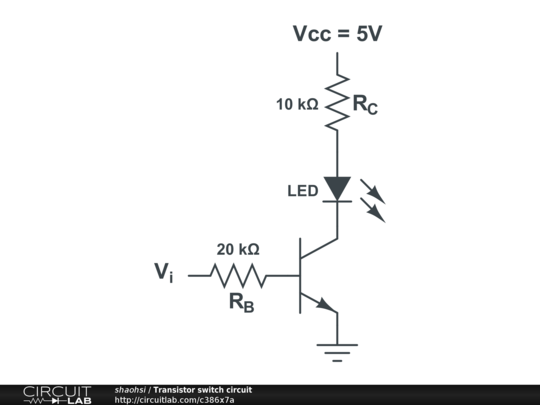 Switching Transistor Circuit Diagram