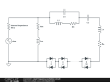 dual frequency excitation circuit