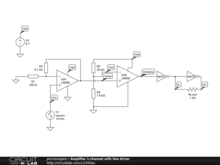 Amplifier 1-channel with line driver