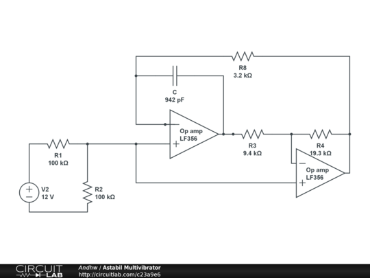 Astabil Multivibrator - CircuitLab