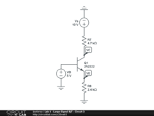 Lab 4 - Large-Signal BJT - Circuit 3