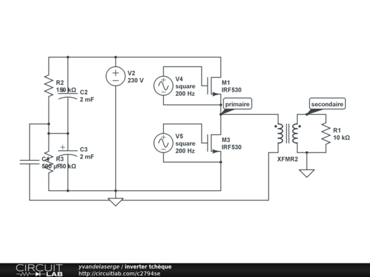 inverter tchèque - CircuitLab