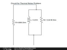 Circuit for Thermal Noise Problem