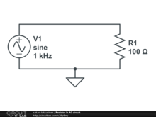 Resistor in AC circuit