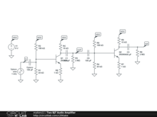 Two BJT Audio Amplifier