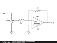 Inverting Amplifier with Input Attenuator