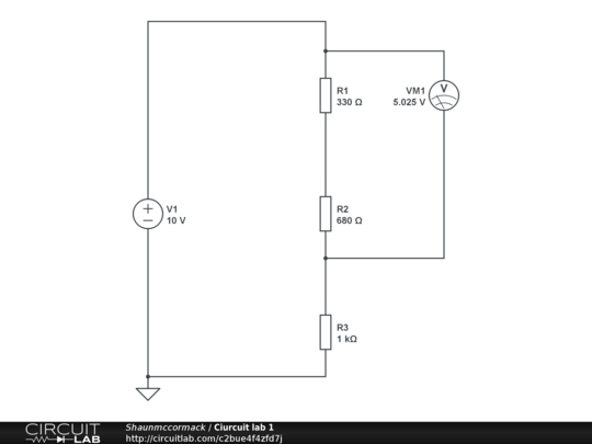 Ciurcuit lab 1 - CircuitLab