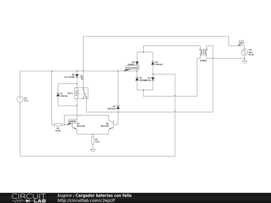 Cargador Baterias Con Fallo - Circuitlab