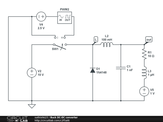 Buck DC-DC converter - CircuitLab