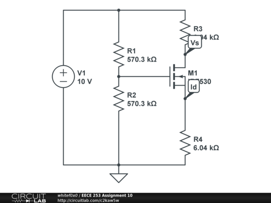 EECE 253 Assignment 10 - CircuitLab