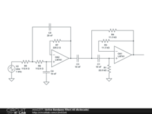 Active Bandpass filter(-40 db/decade)