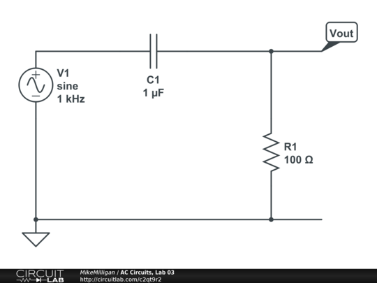 AC Circuits, Lab 03 - CircuitLab