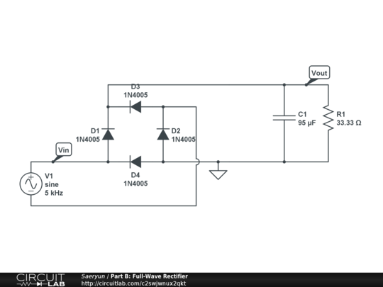 Part B: Full-Wave Rectifier - CircuitLab