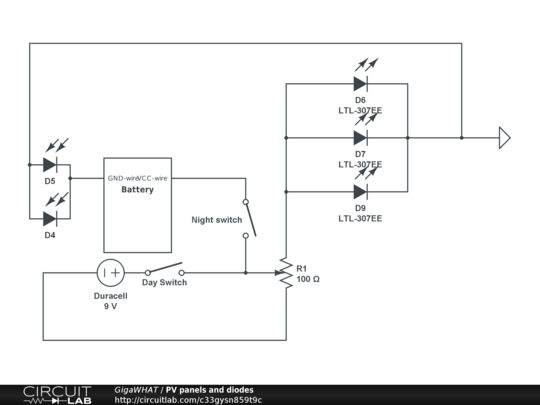 PV panels and diodes - CircuitLab