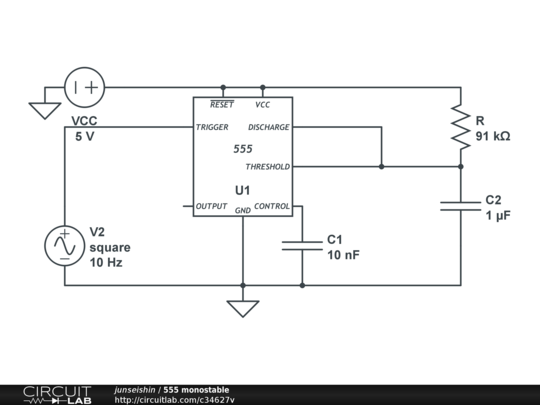 555 monostable - CircuitLab