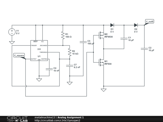 Analog Assignment 1 - CircuitLab