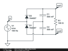 diode voltage doubler