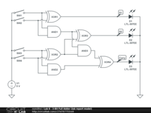 Lab 8 - 3-Bit Full Adder (lab report model)