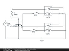 XOR Con reles conmutables