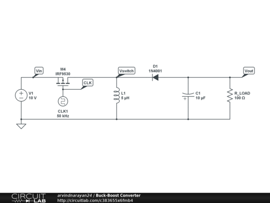 Buck-Boost Converter - CircuitLab