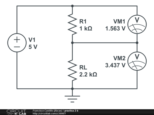 Practica 2 B - CircuitLab