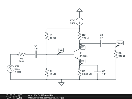 BJT Amplifier - CircuitLab