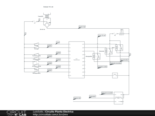 Circuito Planta Electrica - CircuitLab