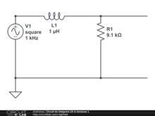 Circuit de integrare LR in tensiune 1