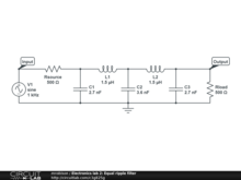 Electronics lab 2: Equal ripple filter