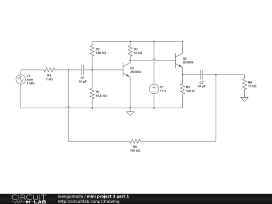 mini project 3 part 1 - CircuitLab