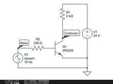 2n2222 - commutation