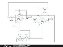 Triangle-square 2 op-amp