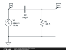 circuit de derivare CRin tensiune