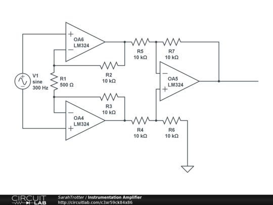 Instrumentation Amplifier - Circuitlab