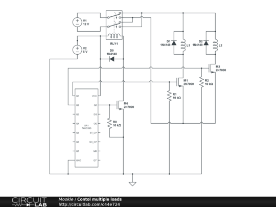 Controlling multiple loads - CircuitLab