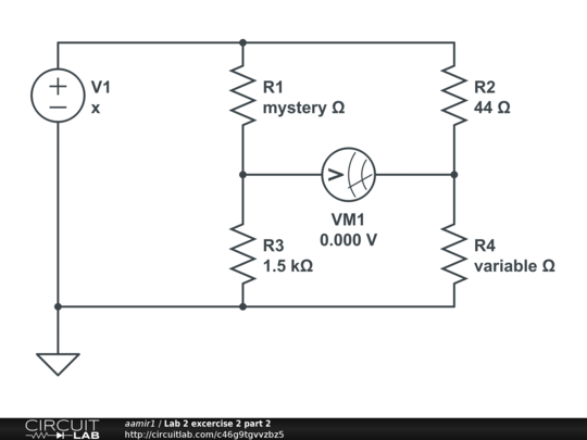 Lab 2 excercise 2 part 2 - CircuitLab