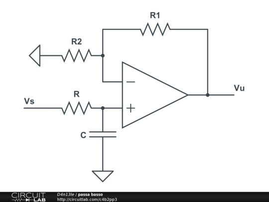 passa basso - CircuitLab