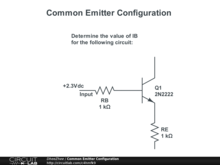 Common Emitter Configuration