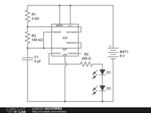 NE555閃爍電路