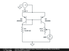 Chapter 5, Transistor Issues: Temperature and Early Effect, Current Mirrors