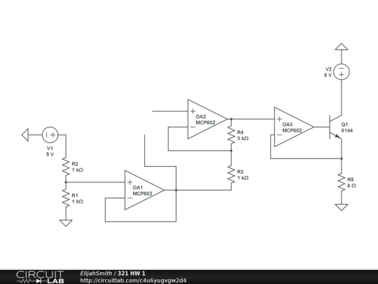 321 HW 1 - CircuitLab