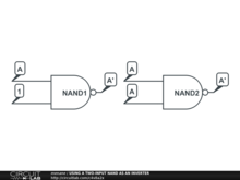 USING A TWO-INPUT NAND AS AN INVERTER