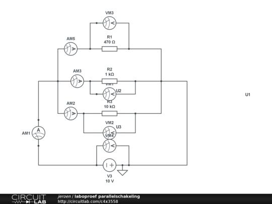 laboproef parallelschakeling - CircuitLab