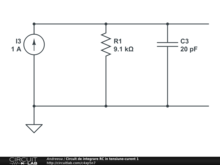 Circuit de integrare RC in tensiune-curent 1