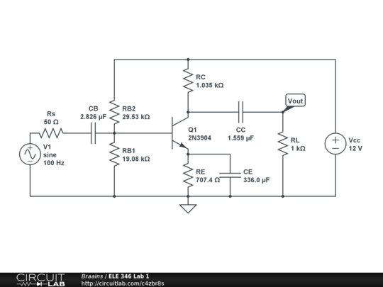 ELE 346 Lab 1 - CircuitLab