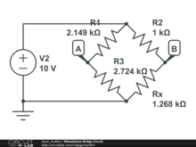 Wheatstone Bridge Circuit