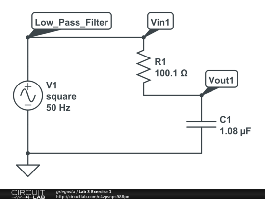 Lab 3 Exercise 1 - CircuitLab