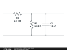 RC First order circuit