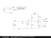 Circuito 1 de amplificador de pequeña señal con filtro