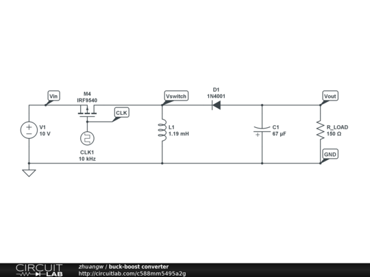 buck-boost converter - CircuitLab